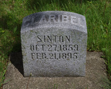 Headstone of Clara Sinton