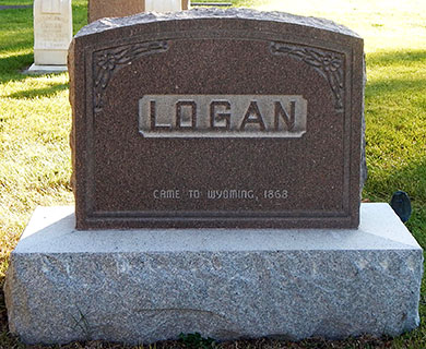 Family Headstone of Logan