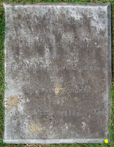Headstone of Frederick Buckby Sinton 1870 - 1943