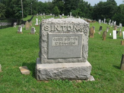 Headstone of John Sinton 1764 - 1835