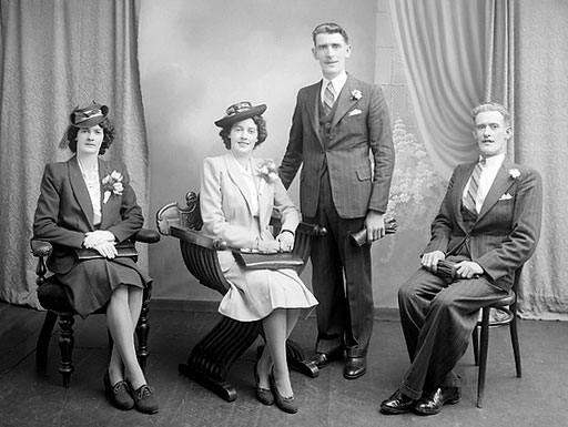 Wedding photo of Leonard and Mary Callaghan