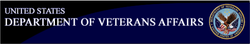 United States Department of Veteran Affairs banner