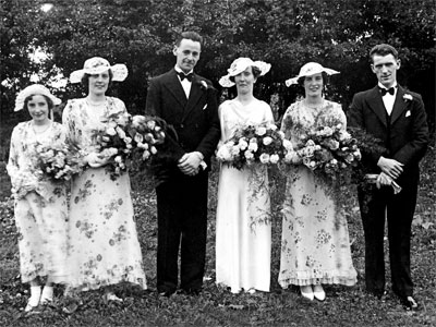 Wedding of Robert Sinton & Lily Speers 12 July 1937