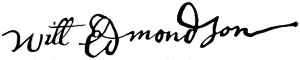 Signature of Will Edmondson