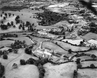Thumbnail photograph of Aerial view of Tandragee, Co. Armagh, Northern Ireland from south in 1965 - Photograph courtesy of Airphotos, Cheddar, England